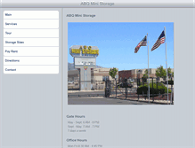 Tablet Screenshot of abqministorage.com
